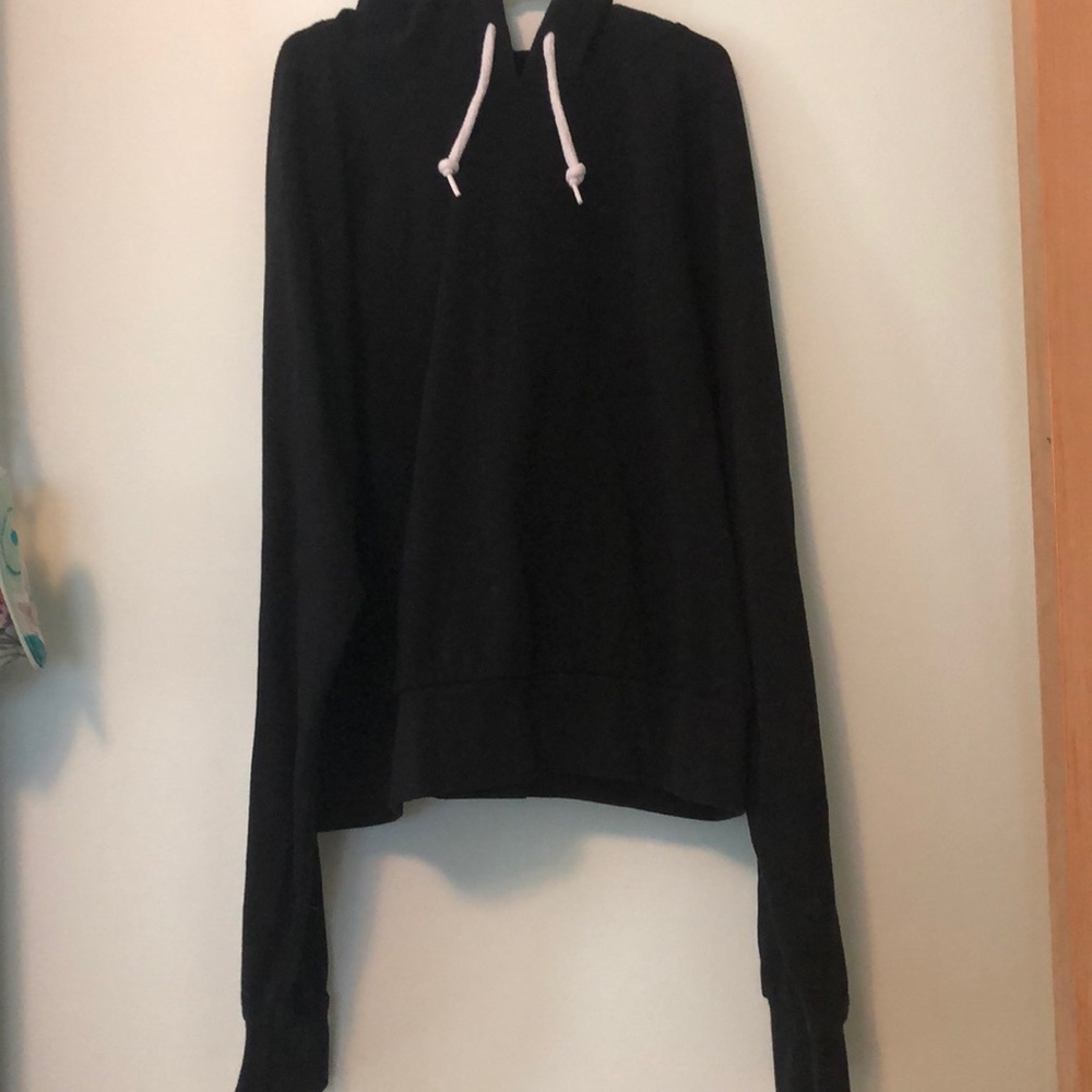 black sweatshirt